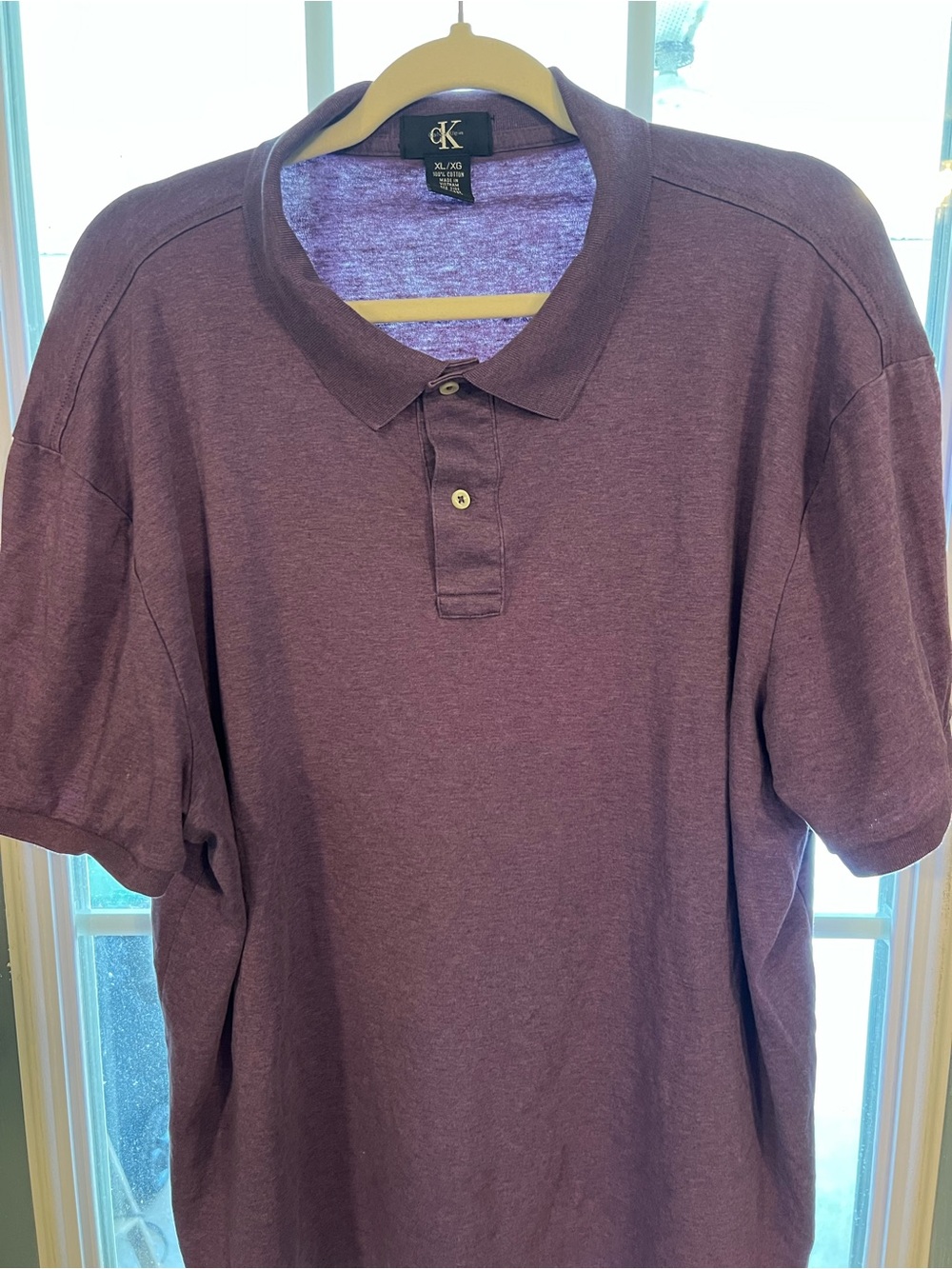 Calvin Klein Men's Heather Plum Polo